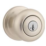 $29 Juno Satin Nickel Entry Door Knob Featuring Sm