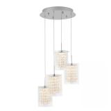 $219 Crystal Cube 17-Watt Integrated LED Chrome Mo