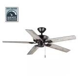 Bayfield 52 in. Indoor Matte Black Dry Rated Downr