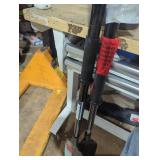 Rowing oars.