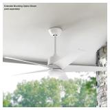 Hampton Bay Mena 54 in. White Color Changing Integ