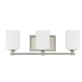 Darlington 20.88 in. 3-Light Brushed Nickel Vanity