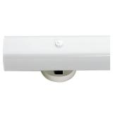 Nuvo 14 in. 2-Light White Vanity Light with White