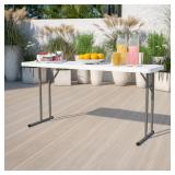 Flash Furniture 2-ft x 5-ft Indoor Rectangle Plast