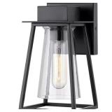 Raineville 1-Light 9 in. Matte Black Outdoor Wall