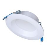 Halo White 4 in. W Plastic LED Canless Recessed Do