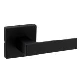 Kwikset Singapore Matte Black Passage Lever 1-3/4