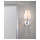 allen + roth Kelter 7.4-in W 1-Light Polished Chro