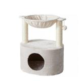 Holly Cream Cat Tree with Condo and Hammock