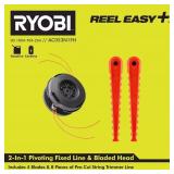 RYOBI REEL EASY+ 2-in-1 Pivoting Fixed Line and Bl