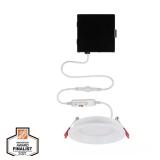 Slim Baffle Integrated LED 4 in Round Adj Color Te