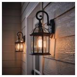 Hampton Bay Wickford 15.4 in. 1-Light Weathered Br