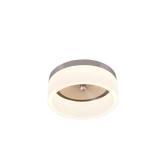 12-Watt Brushed Nickel Integrated LED Ceiling Flus