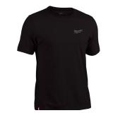 Milwaukee XL Short Sleeve Men's Crew Neck Black Hy