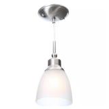 Hampton Bay Riverbrook 1-Light Brushed Nickel Mini
