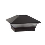 Deckorators 4-in x 4-in 4.8-Lumen 1-Watt Black Sol