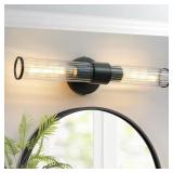 7.21 in. 2-Light Gold Vanity Lights in Threaded wi