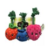 Woof Berries On Rope 3-piece Dog Toy Set