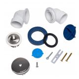 Keeney 1-1/2-in PVC Bathtub Half Pack with Brushed