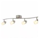 Hampton Bay 2.6 ft. 4-Light Brushed Nickel Integra