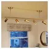 Vortex 4 ft. 5-Light Gold Fixed Track Lighting Kit