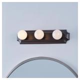 Project Source 3-Light 18.07-in Bronze Vanity Ligh