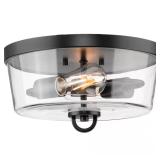 12 in. 60-Watt Huntscroft Collection 2-Light Matte