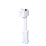 $80 Postal PRO Craftsman Mailbox and Post Kit, Whi