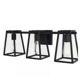 $70 Hazel Heights 24 in. 3-Light Black Rustic Farm