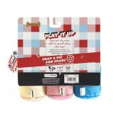 $11 Woof 3-Pack Crinkle Soda Plush Dog Toy