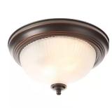 $13 11 in. 2-Light Bronze Flush Mount Shade