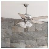 $110 Harbor Breeze Notus 52-in Brushed Nickel with