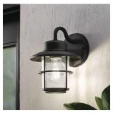 $50 Hampton Bay 8.2 in. 1-Light Black Outdoor Wall