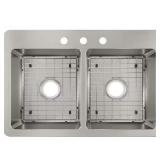 $219 Avenue 33 in. Drop in/Undermount Double Bowl