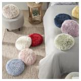 $32 Mina Victory Yarn Shimmer Shag Oblong Throw Pi