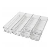 $13 Martha Stewart 6-Compartment Clear Plastic Des