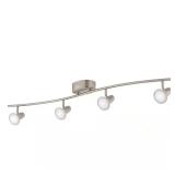 $159 Kenmont 4 ft. 4-Light Brushed Nickel LED Wave