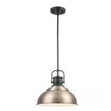 $39 Shelston 13 in. 1-Light Antique Gold and Black