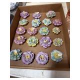 Limoges Porcelain Flower Collection