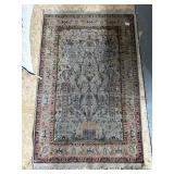 Handwoven Rug, 4ï¿½ by 31ï¿½, Floral Design