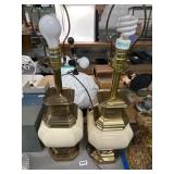 Brass and Ceramic Lamps