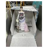 Porcelain Figurine of Woman With Box