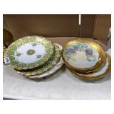 6 Antique Porcelain Plates