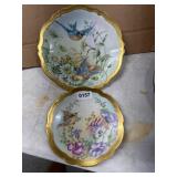 Two Decorative Bird-Themed Plates
