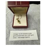 12k Gold-Filled Pendant with 18-Inch Chain