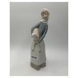 11ï¿½ Lladrï¿½ Figurine Woman With Lamb