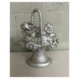 Cast Iron Doorstop With Floral Design