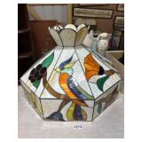 Stained Glass Hanging Light Fixture