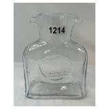 Clear Glass Water Bottle with Spout