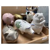 6 Decorative Piggy Banks